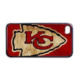 Kansas City Chiefs Apple RUBBER iPhone 4 or 4s Case / Cover Verizon or At&T Phone Great unique Gift Idea