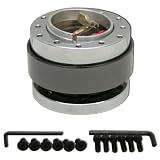 UNIVERSAL QUICK RELEASE STEERING WHEEL HUB ADAPTOR CHROME/GUNMETAL