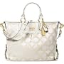 Coach Op Art Signature Julianne Satchel Bag Tote 12963 Parchment