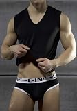 C-IN2 Bamboo V-Neck Style No 3165, schwarz