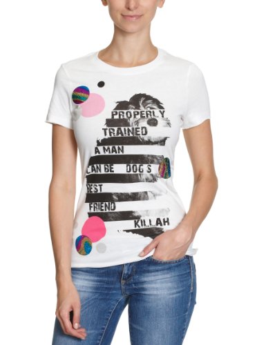 Killah Damen Shirt/ T-Shirt, Tierdruck S32300-JE9379-0-A00090, Gr. 38/40 (L), Wei&szlig; A00090  Preisvergleich
