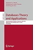Databases theory and applications : 26th Australasian Database Conference, ADC 2015, Melbourne, VIC, Australia, June 4-7, 2015 : proceedings