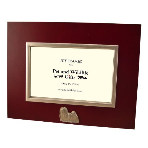 Unique Lhasa Apso Dog 4" X 6" Landscape (horizontal) Photo Frame Picture