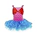 Jastore® Girls Red Bowknot Mermaid Dance Dress Ballet Tutu Dress
