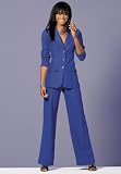 metrostyle Convertible-Collar Pantsuit