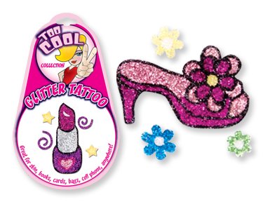 Childrens Toyshop  Toys : Too Cool Glitter Tattoo Stickers! For Cell Phones, Skin, Books & More!