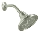 KOHLER K-10391-BN Devonshire Single-Function Showerhead, Vibrant Brushed Nickel