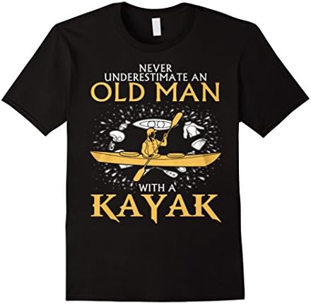 Men's Old Man With A Kayak Large Black