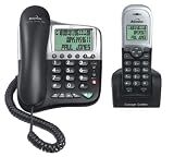 Electronics : Binatoneconcept 2310 Combo Black/Silverdect Twin/Tam/Corded - Black & Silver