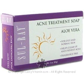 At Last Naturals Acne Treatment Soap, Aloe Vera, 3 oz (85 g) by ClubNatural