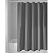 iDesign Solid Long-Length Fabric Bathroom Shower Curtain - 72
