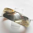 14K Two-Tone Gold Diamond Man's Ring