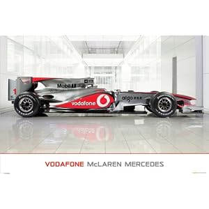 413%2BRXOvPbL. SL500 AA300  McLaren Mercedes (MP4 25 Showroom) Formula One F1 Art Poster Print   24x36