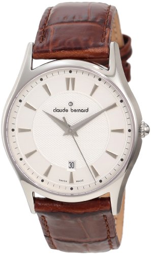 Claude Bernard Mens 79008 3 AIN Classic Gents White Dial Brown Leather Watch Claude Bernard Mens 79008 3 AIN Classic Gents White Dial Brown Leather Watch