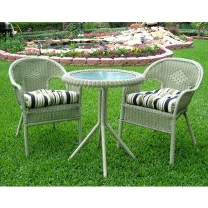Casual Outdoor Co. Diamonds Resin Wicker Bistro Set