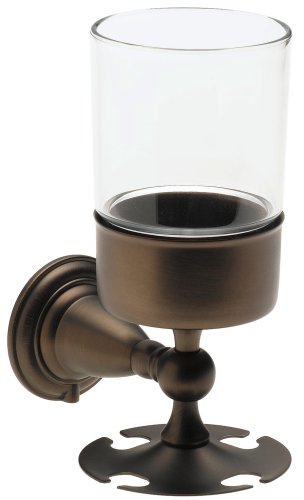 Delta 75056-RB Victorian Wall-Mounted Toothbrush Holder/Tumbler, Venetian Bronze