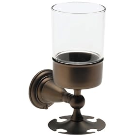 Delta 75056-RB Victorian Wall-Mounted Toothbrush Holder Tumbler, Venetian Bronze by Delta Faucet