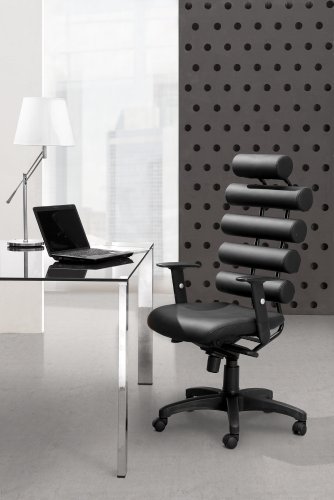 Zuo Criss Cross Office Chair, Black