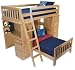 Tradewins Twin over Twin Loft Bunk Bed with desk