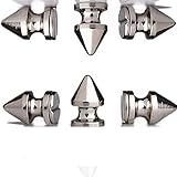 Tree Spike Studs and Spikes Metalic Screw Back For Leathercraft- Silver, 12mm, 20 PCS By eART