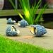 4 shell spots garden light set, 10w halogen spotlights