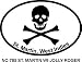 St. Martin West Indies Jolly Roger Oval Bumper Sticker