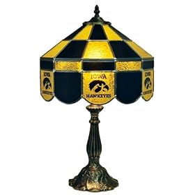 Stained Glass Table Lamp 22 University of Iowa Hawkeyes