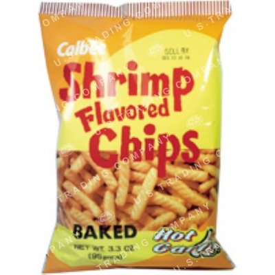 Calbee Hot Garlic Flavored Shrimp Chips by Calbee