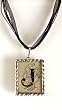 Monogram Pendant Necklace - J