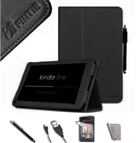 FINTIE Black PU Leather Folio Case Cover Value 