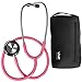 Vive Precision Stethoscope [Pink] Dual Head Diaphragm Bell for Nurses, Cardiology, Veterinary, Fetal Pediatrics Blood Pressure Kit - Double Barrel Device for Doctors, Nurses, Students