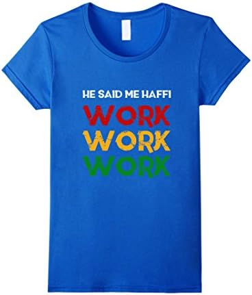 Women's Work Work Work Shirt Large Royal Blue