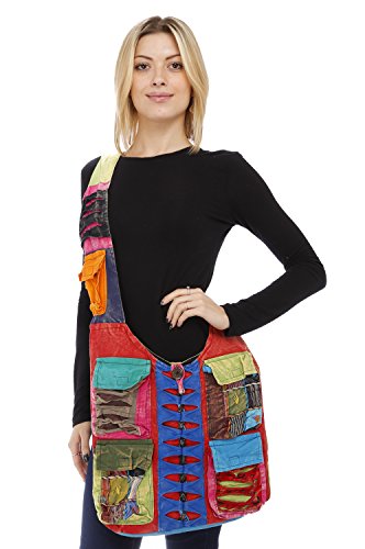 Gilbins Hippie Boho Slouch Bag Sling nepalese cross body bag
