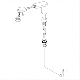 KVK　【HC582N-A/800】　旧MYM洗髪水栓用ホルダーカプラーなしホワイト　旧MYM補修部品＞旧MYMキッチン・洗面シャワー部品