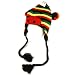 Winter Knit Monkey Rasta with Hair Animal Trooper Trapper Lined Ski Tassel Hat Cap