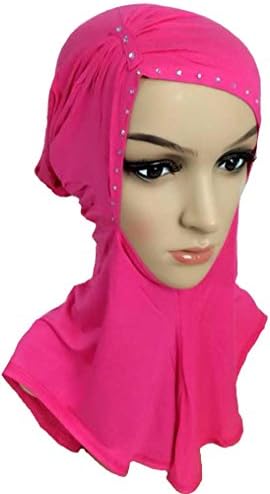 Full Coverage Underscarf Turban Look Front Hot Pink