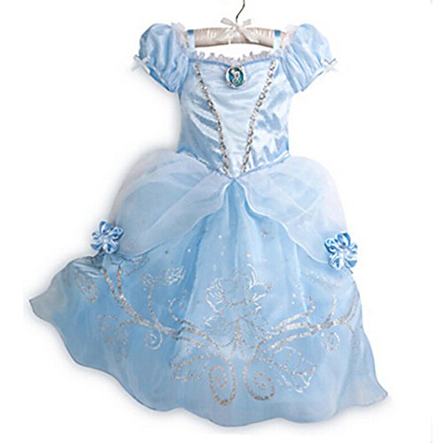 Z.D New Cinderella Princess Dress cosply Costume Girls Party Dresses