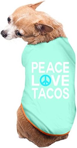 YXMXL Peace Love Tacos Small Pet Dog Vest Pet Clothes SkyBlue