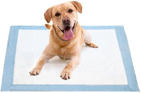 Best Disposable Underpads, Puppy Super-Absorbent Wee Wee Housebreaking Training Underpads With Non-Permeable Layer At The Bottom And Sides, Size 23X24, Top Quality Made in USA (200 Pack)