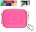Kroo Camera Case for Canon Powershot Camera Digital Camera + Bonus Bundled with Universal LCD Screen Protector Kit + Cloth (Many Color Available)