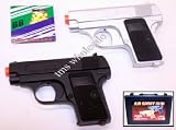 CYMA Airsoft Pocket Pistols w/ Case (Silver and Black)