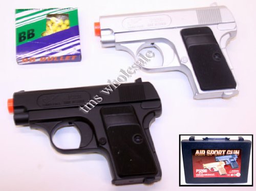 CYMA Airsoft Pocket Pistols w/ Case (Silver and 