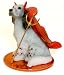 English Setter Little Devil Dog Figurine - Black Belton