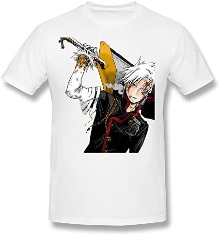 Jiaobu Men's D GRAY MAN D Gray Man T-shirt White