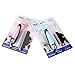 Pets Dog and Cat Grooming Brush For Shedding, Ideal Deshedding Tool, Best Long and Short Hair Slicker Brush, Reduces Loose Fur, Promotes Healthy Coat, Pack of 2 (Blue and Pink)