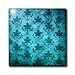 Vintage Wallpaper Pattern Blue - 4 Inch Ceramic Ti