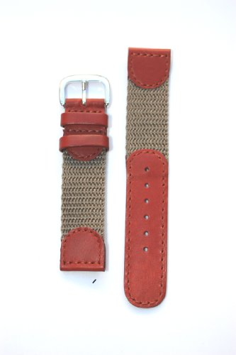 20mm Tan Swiss Army Style Replacement Watchband