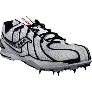 Buy Saucony Ladies Endorphin Spike White Silver Red - Discontinued Style Running by Saucony
