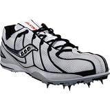 Saucony Ladies Endorphin Spike White Silver Red - Discontinued Style Running by Saucony