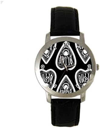 Ouija Ouija Custom Diy Personalized Photo Analog Watch with Black Leather Perfect Gift